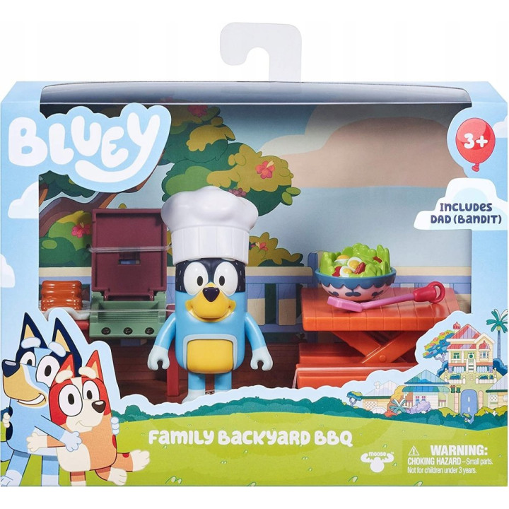 Bluey hrací sada grilování na zahradě