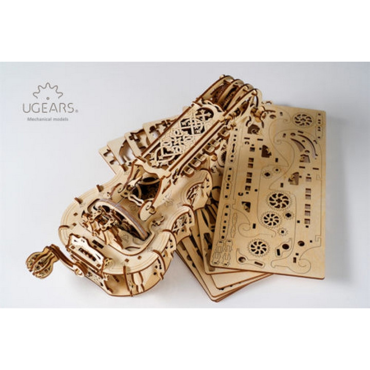 Ugears 3D dřevěné mechanické puzzle Hurdy-Gurdy