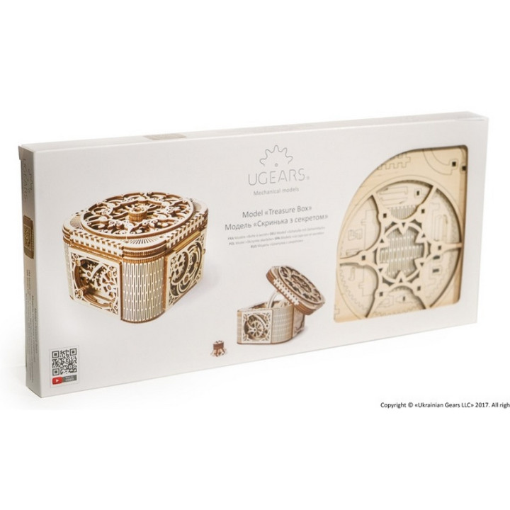 Ugears 3D dřevěné mechanické puzzle Šperkovnice