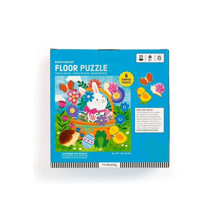 Mudpuppy Podlahové puzzle Velikonoční zajíček 25 dílků