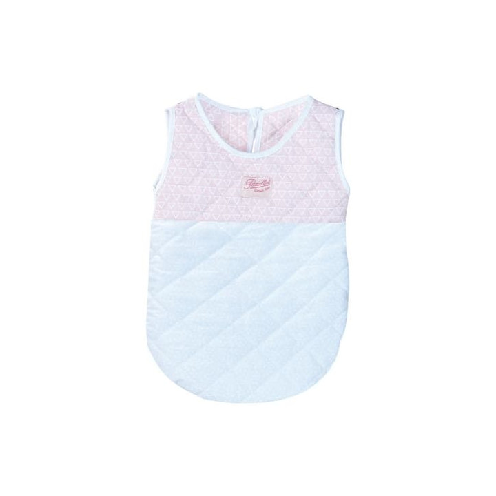 Petitcollin Spací pytel růžovo-bílý (pro panenku 36-40 cm)