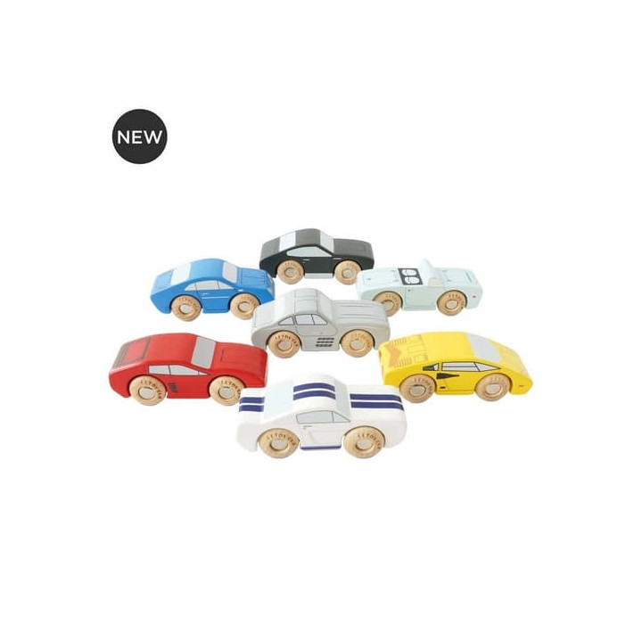 Le Toy Van Set dřevěných sportovních autíček