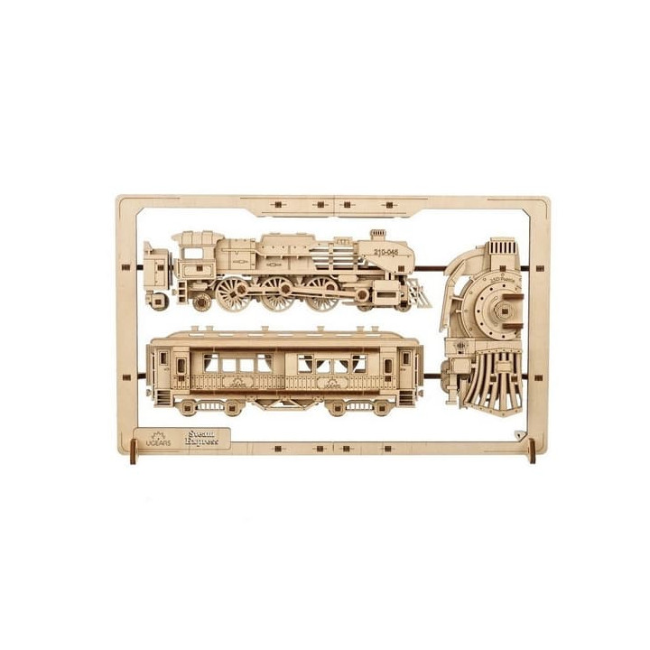 Ugears 2,5D dřevěné mechanické puzzle Steam Express