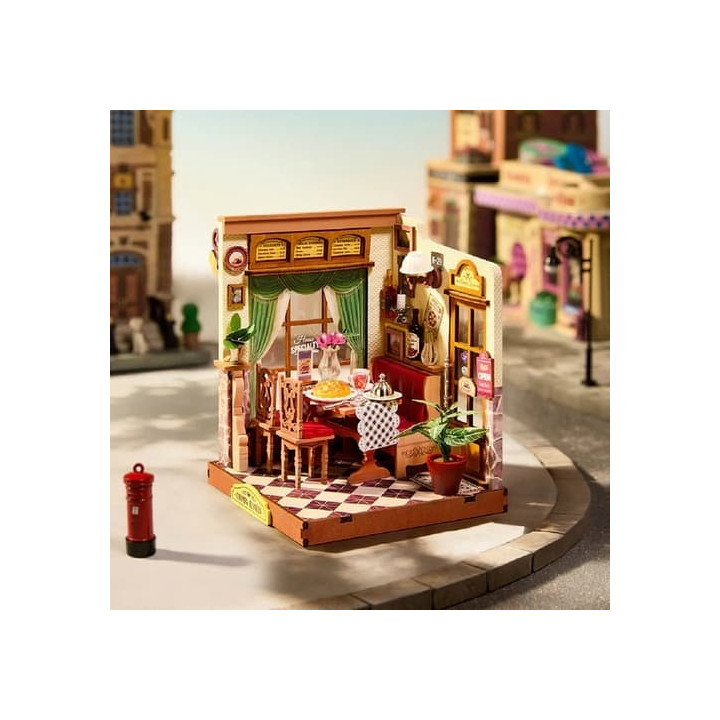 RoboTime 3D dřevěná skládačka Miniatura domečku Bistro na Champs-Élysées