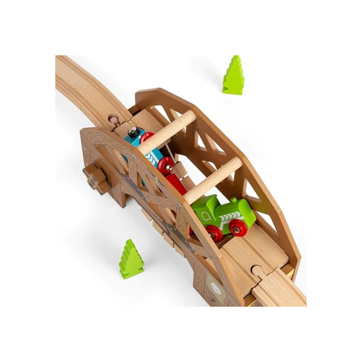 Bigjigs Rail Dřevěný padající most