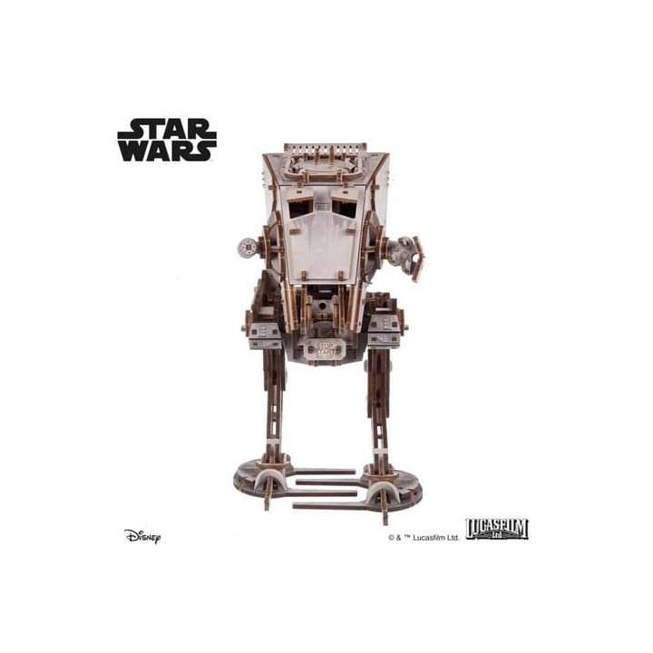 Ugears 3D dřevěná mechanická skládačka Star Wars AT-ST kráčedlo