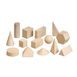 Wissner Dřevěná sada geometrických těles 14 ks