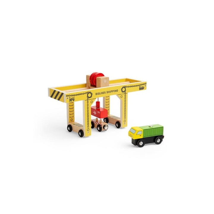 Bigjigs Rail Dřevěný Portálový jeřáb