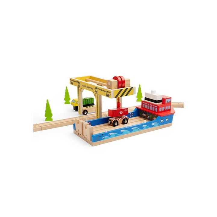 Bigjigs Rail Dřevěný Portálový jeřáb