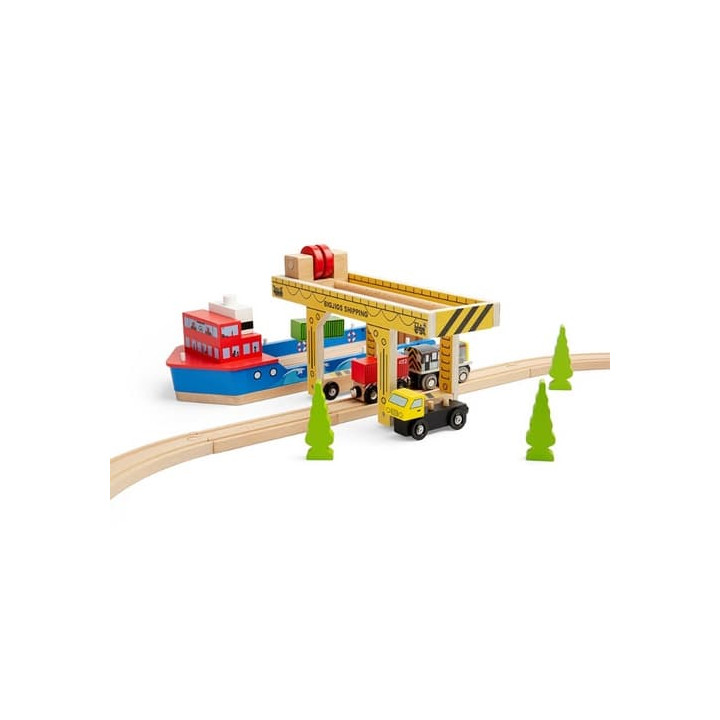 Bigjigs Rail Dřevěný Portálový jeřáb