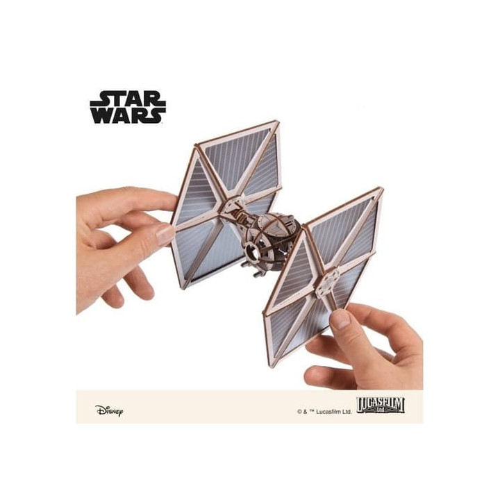 Ugears 3D dřevěná mechanická skládačka Star Wars Stíhačka TIE