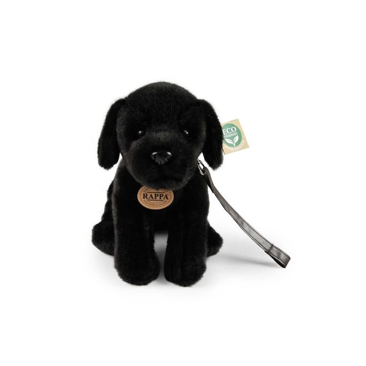 Rappa Plyšový pes labrador černý 25 cm ECO-FRIENDLY