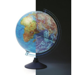 Interaktivní Glóbus CZ - 32 cm, 3D Reliéf, LED, Noční země (AG-3215)
