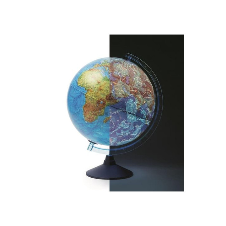 Interaktivní Glóbus CZ - 32 cm, 3D Reliéf, LED, Noční země (AG-3215)