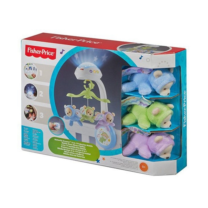 Fisher Price Nový kolotoč nad postýlku motýlci