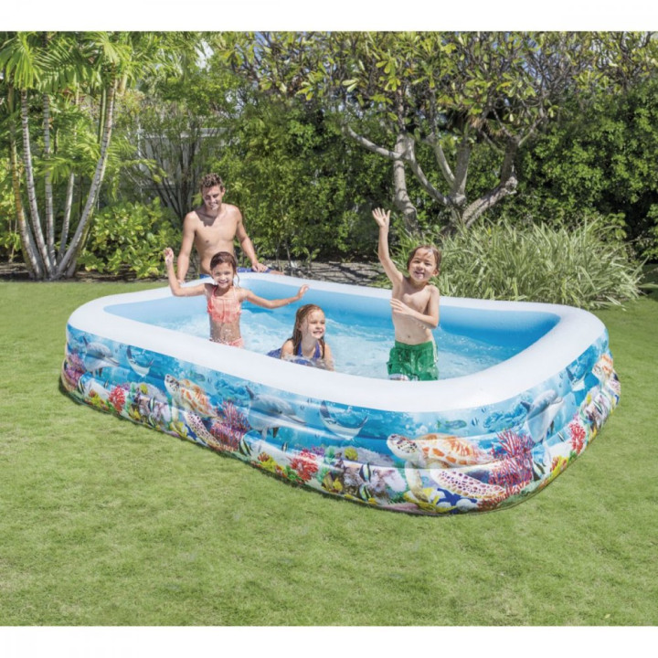 Intex 58485 Rodinný bazén s rybičkami 305 x 183 cm