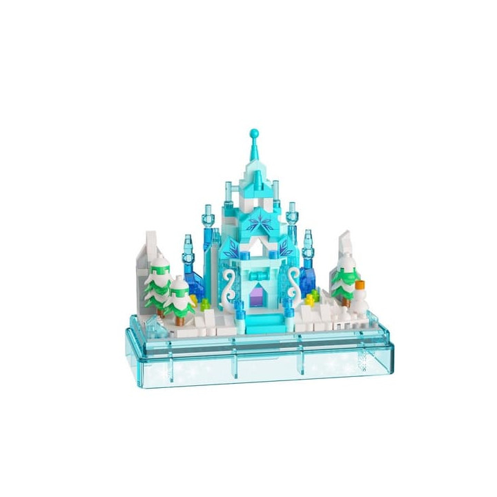 Stavebnice mini KOCO Zimní hrad plast 381ks v krabičce 11x12x5cm