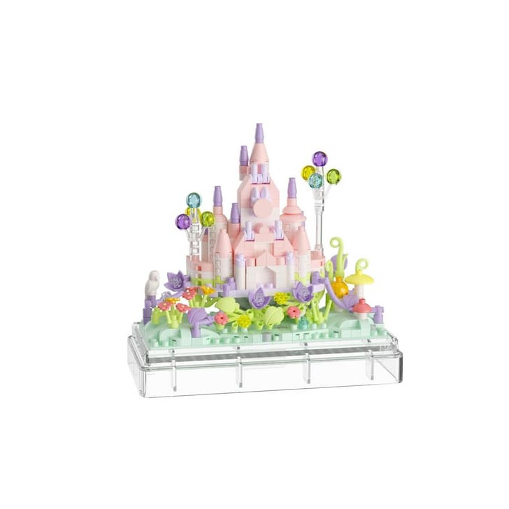 Stavebnice mini KOCO Letní hrad plast 412ks v krabičce 11x12x5cm