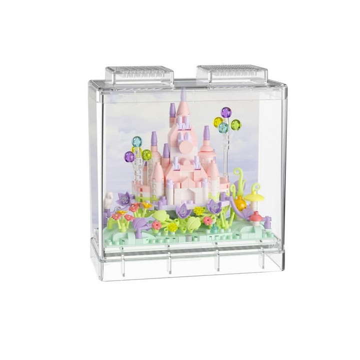 Stavebnice mini KOCO Letní hrad plast 412ks v krabičce 11x12x5cm