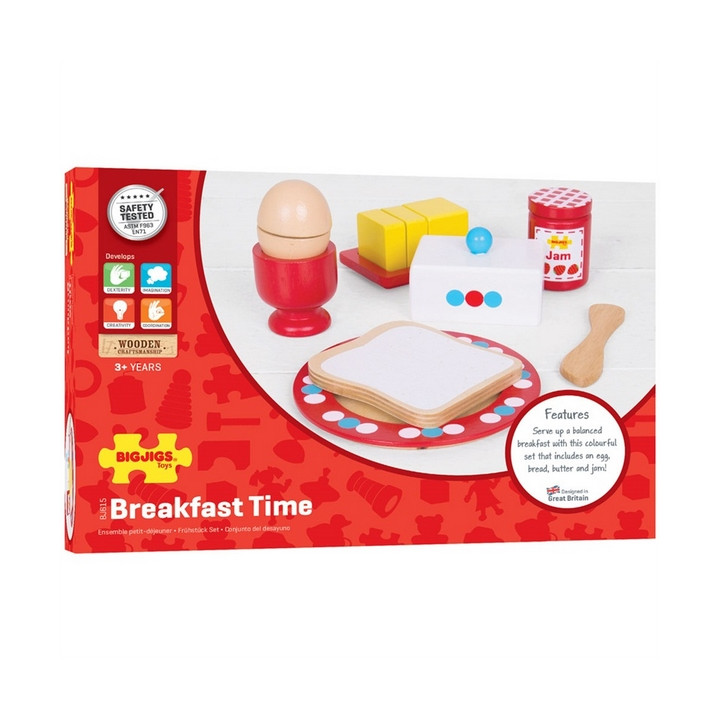 Bigjigs Toys Dřevěné hračky - Set snídaně