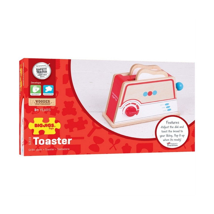 Bigjigs Toys Dřevěné hračky - Toaster