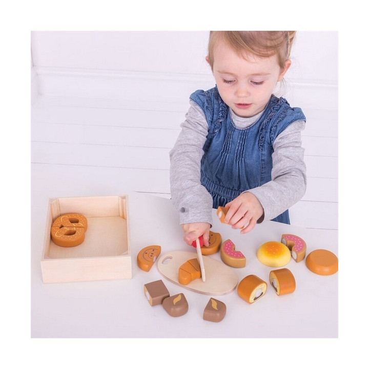 Bigjigs Toys Krájecí pečivo v krabičce