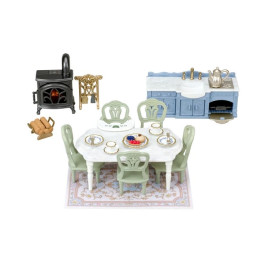 Sylvanian Families Nábytek - elegantní jídelna s krbem