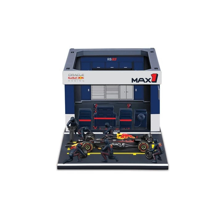 Bburago - Formula Racing F1 Pit Pass set - Oracle Red Bull Racing RB21 (2025)  1 M. Verstappen, 1:43