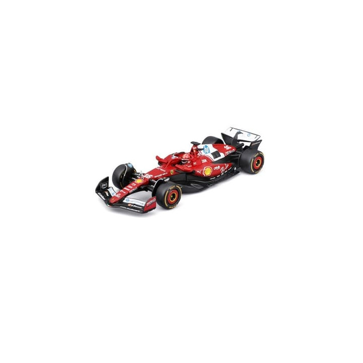 Bburago - RACE F1 v dekorativním boxu, Ferrari SF-25 (2025),  16 Charles Leclerc, 1:43