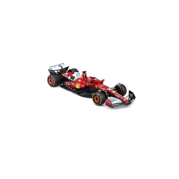 Bburago - RACE F1 v dekorativním boxu, Ferrari SF-25 (2025),  16 Charles Leclerc, 1:43
