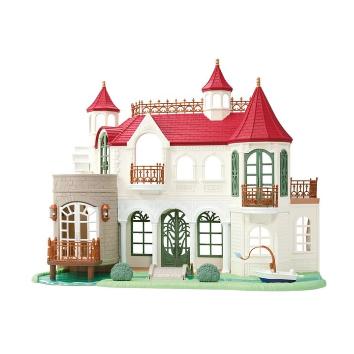 Sylvanian Families Vila s červenou střechou u řeky