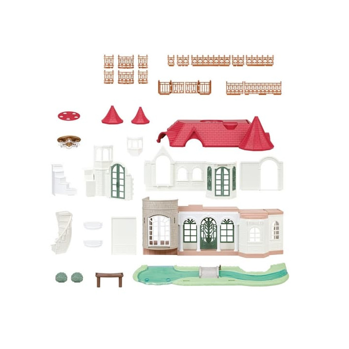 Sylvanian Families Vila s červenou střechou u řeky