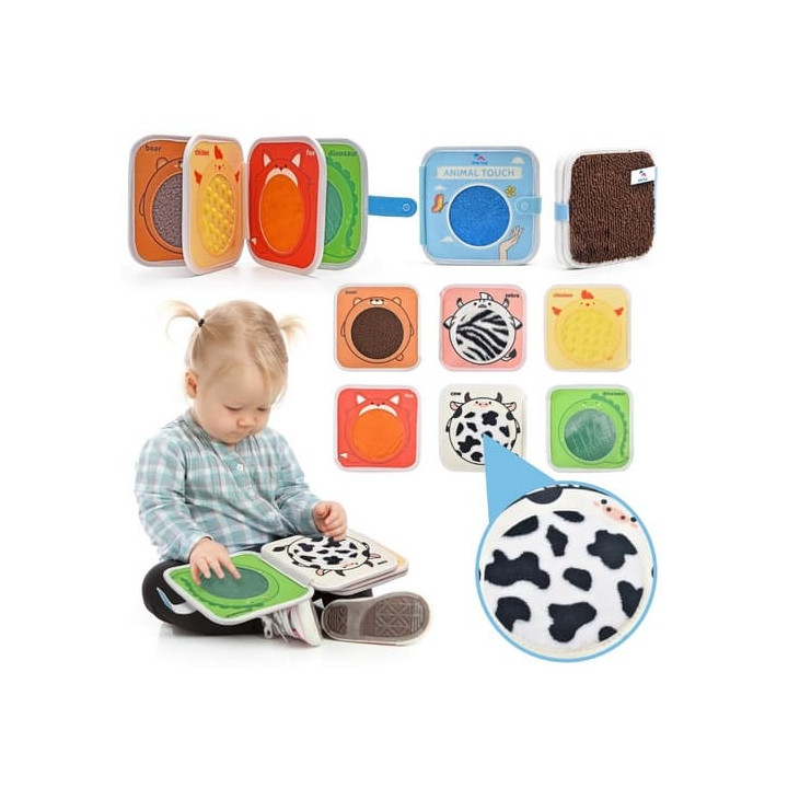 2Kids Toys Senzorická kniha Zvířátka