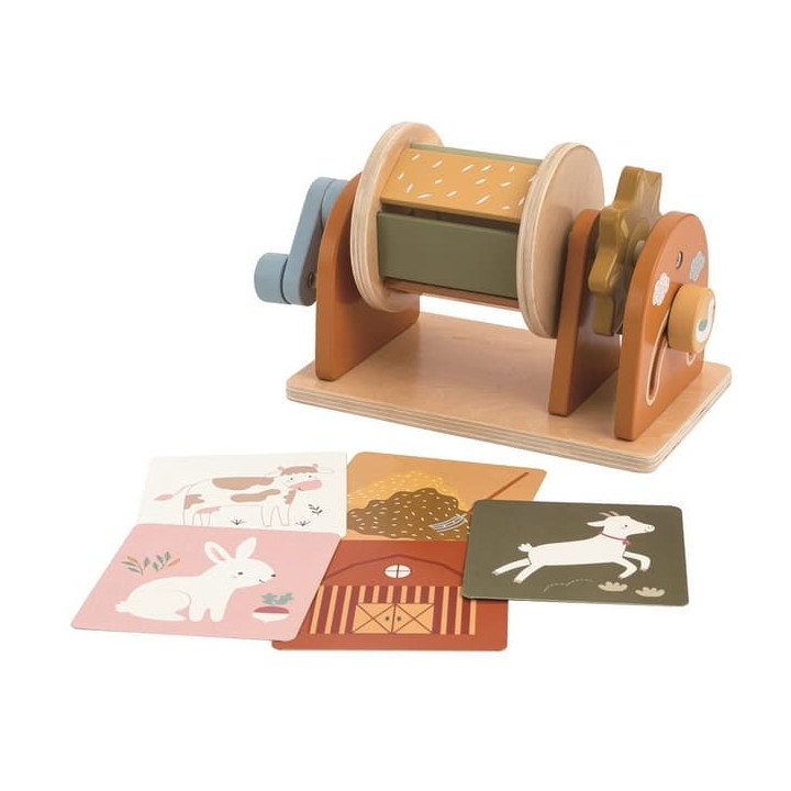2Kids Toys Otočný senzorický buben s kartičkami