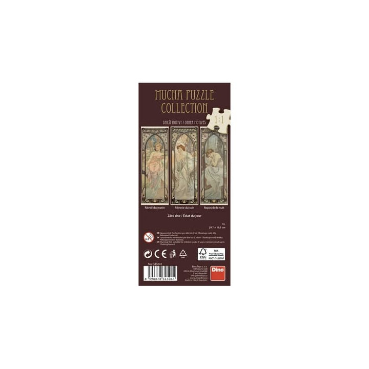 Alfons Mucha – Záře dne 75 panoramic Puzzle