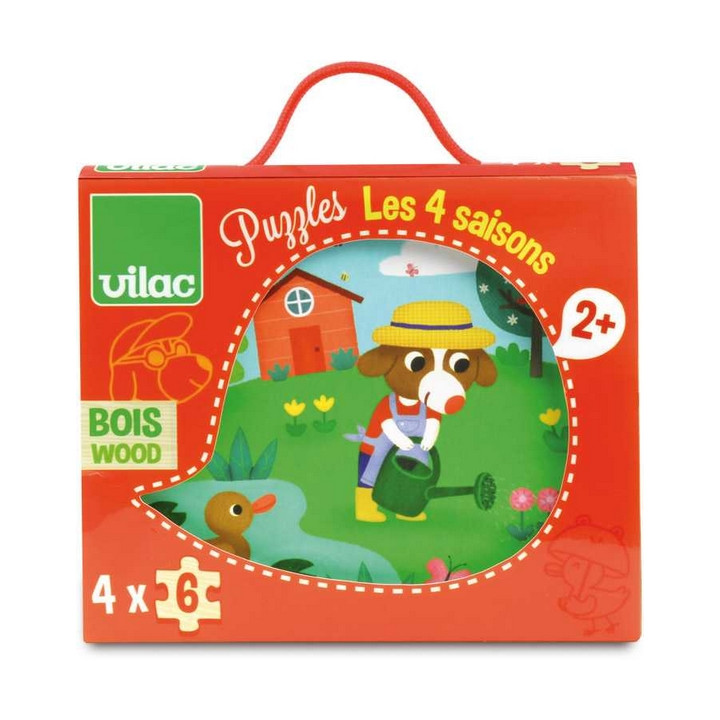 Vilac Dřevěné puzzle 4 období