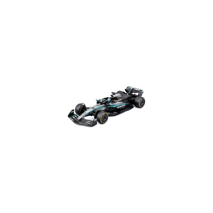 Bburago - RACE F1 v dekorativním boxu, Mercedes-AMG Petronas W16 (2025),  63 George Russell, 1:43