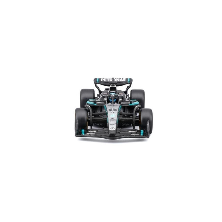 Bburago - RACE F1 v dekorativním boxu, Mercedes-AMG Petronas W16 (2025),  63 George Russell, 1:43