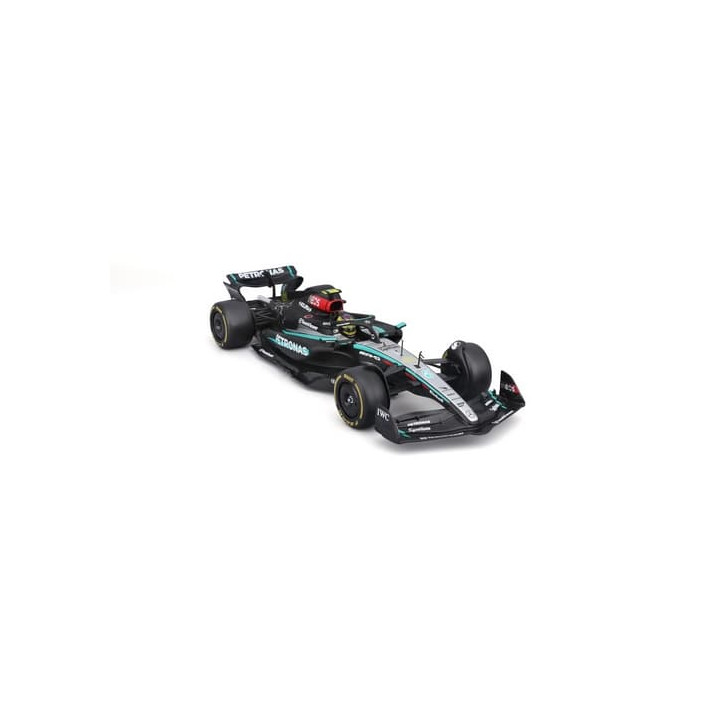 Bburago - RACE F1 v dekorativním boxu, Mercedes-AMG Petronas W15 (2024),  44 Lewis Hamilton, 1:24