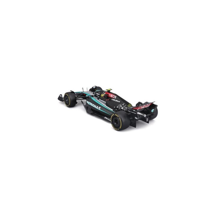 Bburago - RACE F1 v dekorativním boxu, Mercedes-AMG Petronas W15 (2024),  44 Lewis Hamilton, 1:24