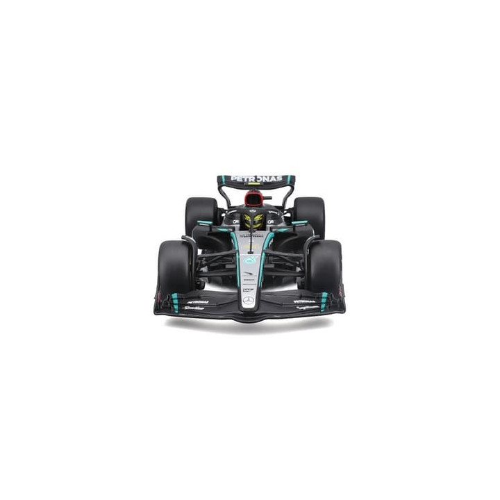 Bburago - RACE F1 v dekorativním boxu, Mercedes-AMG Petronas W15 (2024),  44 Lewis Hamilton, 1:24