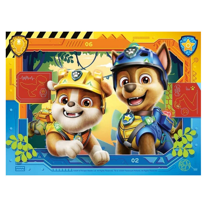 Puzzle Tlapková patrola: Dinosauří film 4 v 1