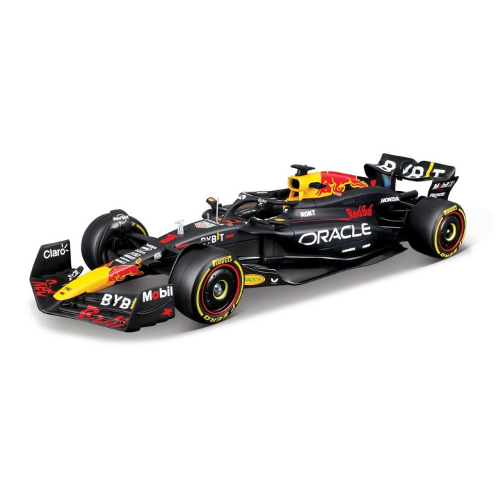 Bburago - RACE Formula F1 s figurkou jezdce, Oracle Red Bull Racing RB20 (2024)  1 Verstappen, 1:24