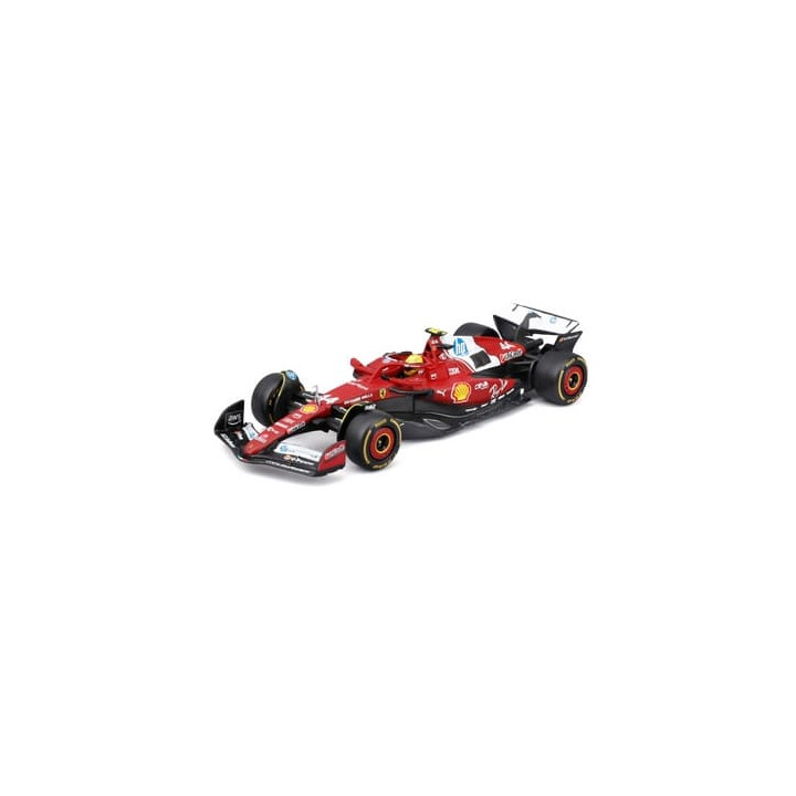 Bburago - RACE F1 v dekorativním boxu, Ferrari SF-25 (2025),  44 Lewis Hamilton, 1:43