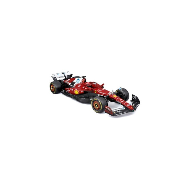 Bburago – RACE Formule F1 Ferrari SF-25 (2025) s helmou,  16 Charles Leclerc, 1:18