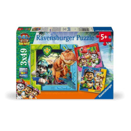 Puzzle Tlapková patrola: Dinosauří film 3x49 dílků