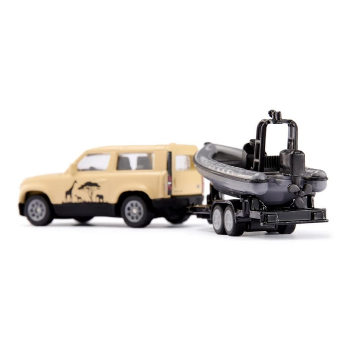 SIKU Blister 1126 - Land Rover Defender Safari s člunem
