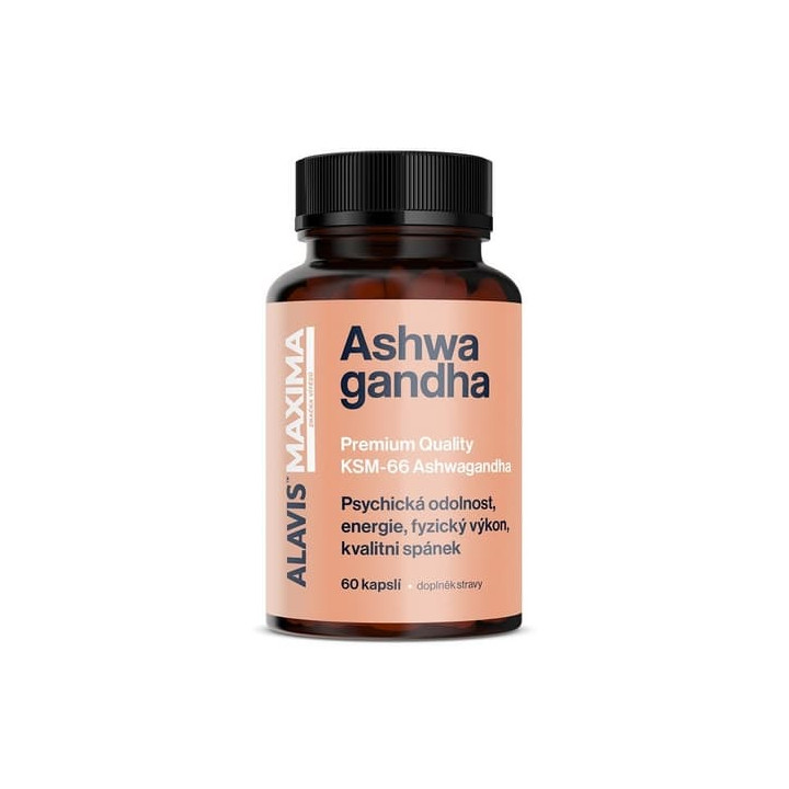 ALAVIS MAXIMA Ashwagandha ULTRA KSM-66, 60 kapslí