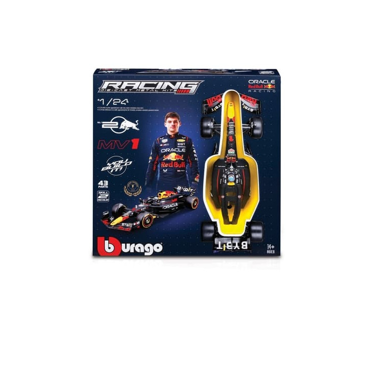 Bburago - RACING MODEL KIT, Formule Oracle Red Bull Racing RB20 (2024)  1 Max Verstappen, 1:24