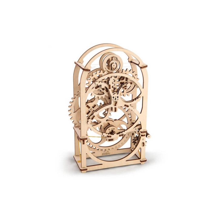 Ugears 3D dřevěné mechanické puzzle Hodinový strojek